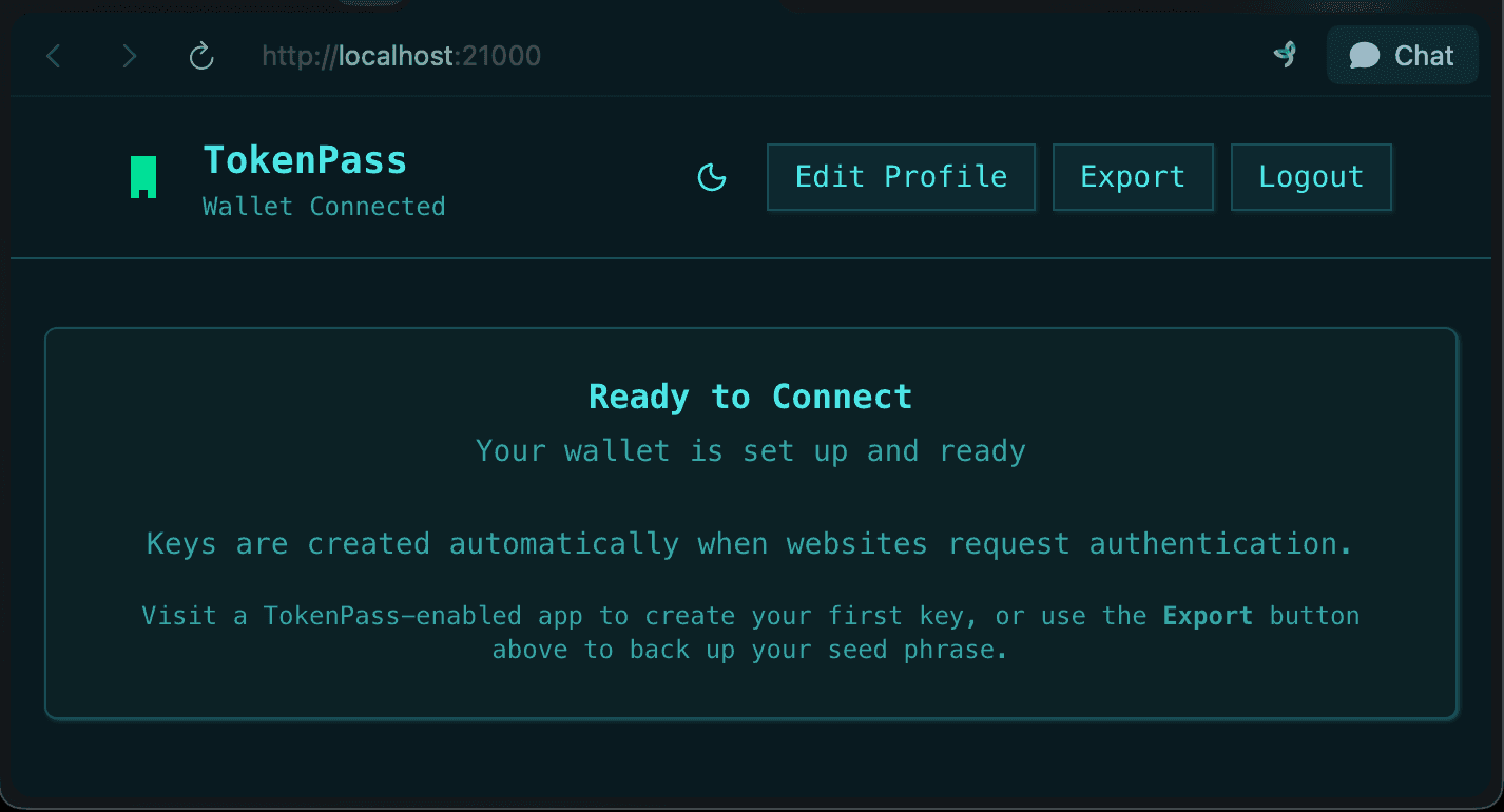 TokenPass Desktop Application