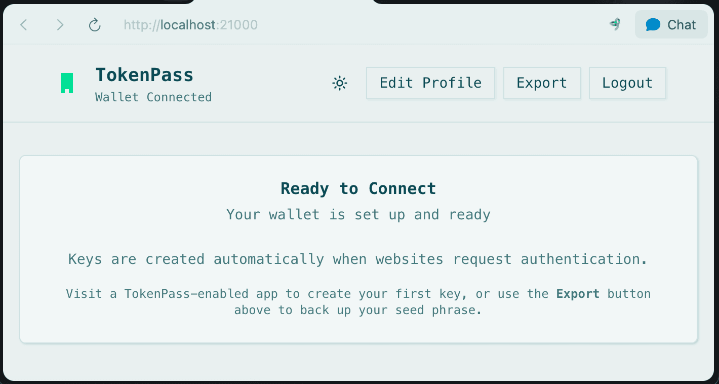 TokenPass Desktop Application